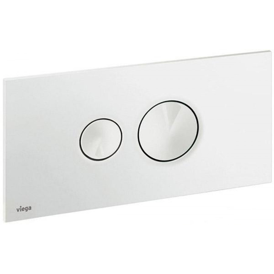 Инсталляционная кнопка альпийский белый с двумя круг. кноп. Viega  [Visign for Style 10 / 8315.1]
