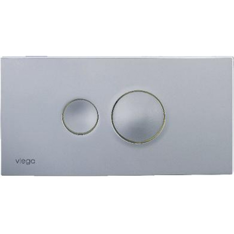 Инсталляционная кнопка хром.-матовый с двумя круглыми кнопками Viega  [Visign for Style 10 /8315.1]