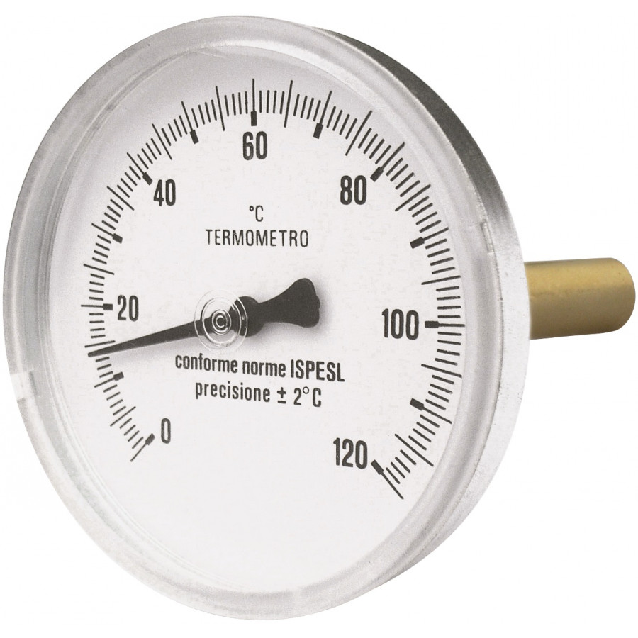Термометр  горизонтальный 63- 50мм-1/2-120°C  Imperial Италия