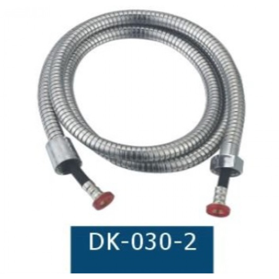 DK-030-2   шланг растягивающийся 1,5м     шланг черный(резина)/ импорт-импорт в фирменной коробке
